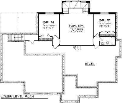 Basement for House Plan #1020-00197