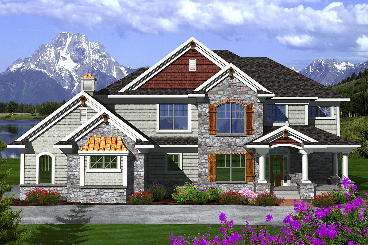 Craftsman House Plan #1020-00198 Elevation Photo