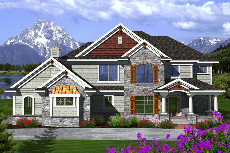 House Plan House Plan #20192 Front Elevation 