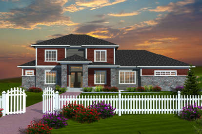 4 Bed, 3 Bath, 3323 Square Foot House Plan - #1020-00200
