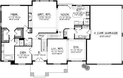 Main Floor for House Plan #1020-00200