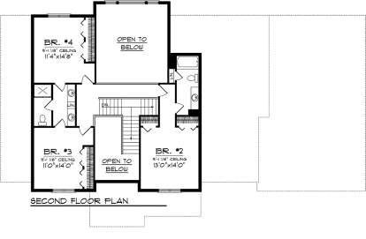 Second Floor for House Plan #1020-00200
