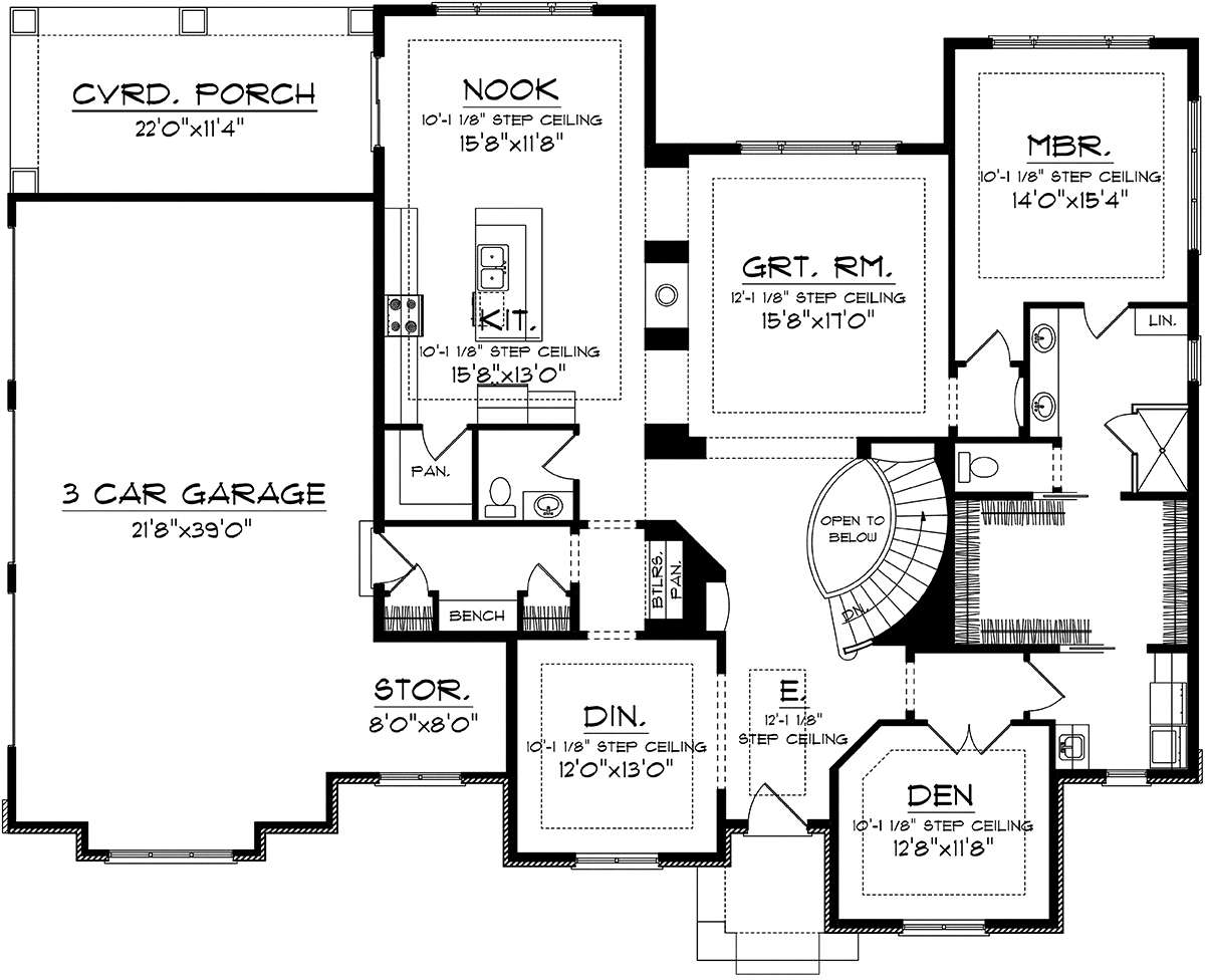 Main Floor for House Plan #1020-00201
