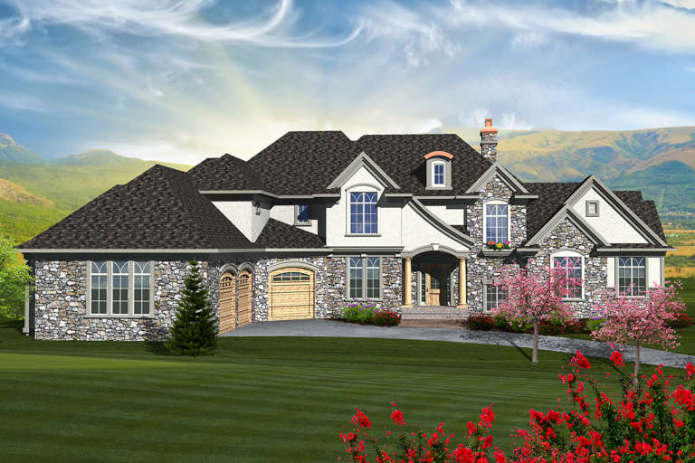 House Plan House Plan #20197 Front Elevation 
