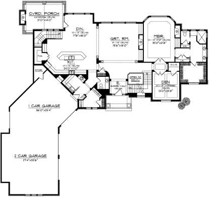 Main Floor for House Plan #1020-00202
