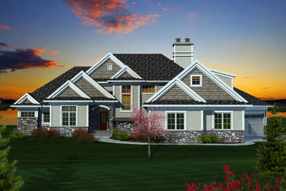 4 Bed, 3 Bath, 4697 Square Foot House Plan - #1020-00203