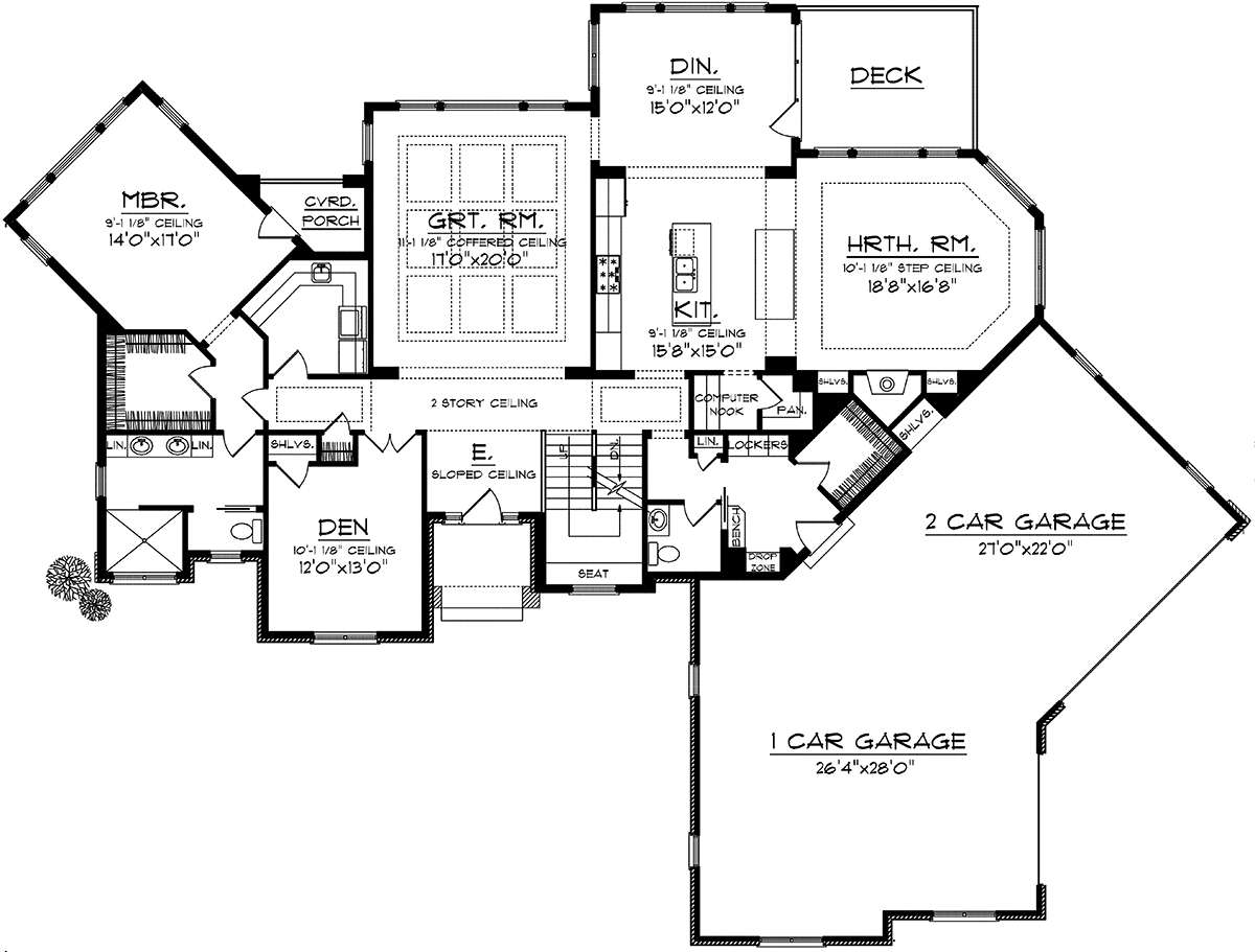 Main Floor for House Plan #1020-00203