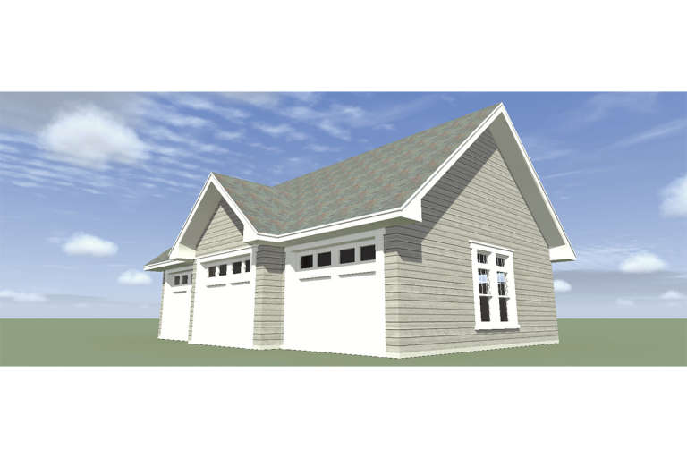Colonial House Plan #028-00041 Elevation Photo