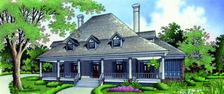 Traditional House Plan #048-00200 Elevation Photo
