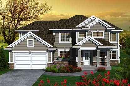 Northwest House Plan #1020-00206 Elevation Photo