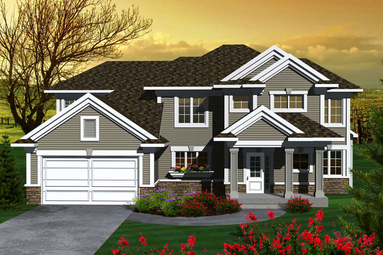 House Plan House Plan #20201 Front Elevation 