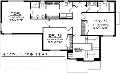 Second Floor for House Plan #1020-00206