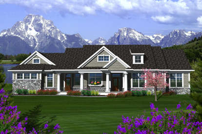 Craftsman House Plan #1020-00208 Elevation Photo