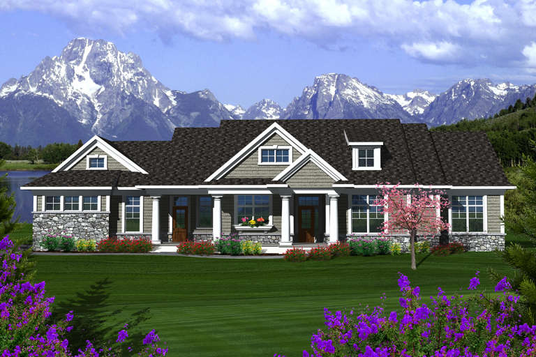 House Plan House Plan #20203 Front Elevation 