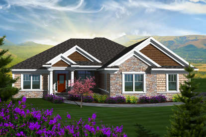 2 Bed, 2 Bath, 2187 Square Foot House Plan - #1020-00209