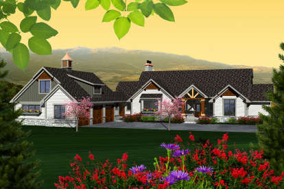 2 Bed, 3 Bath, 2196 Square Foot House Plan - #1020-00210