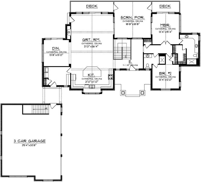 House Plan House Plan #20205 Drawing 1