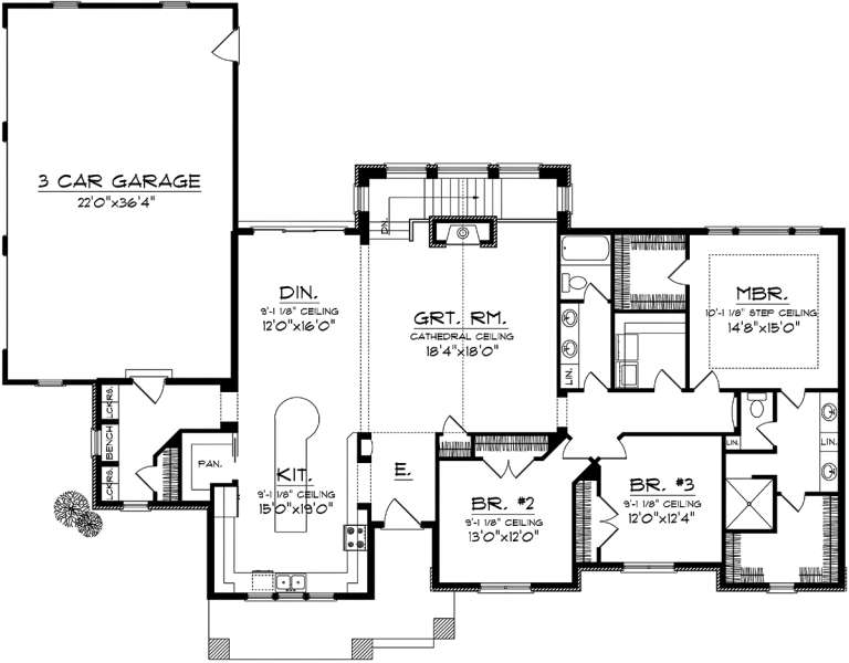 House Plan House Plan #20206 Drawing 1