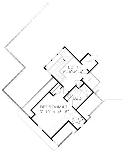 Second Floor for House Plan #699-00108