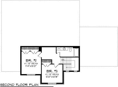 Second Floor for House Plan #1020-00212
