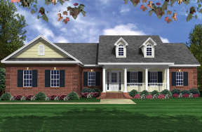 Country House Plan #348-00283 Elevation Photo