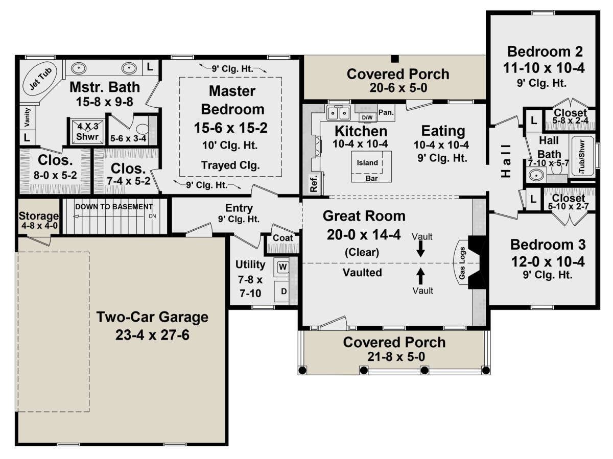 Main Floor for House Plan #348-00283