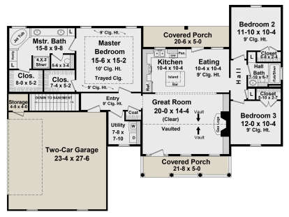 Main Floor for House Plan #348-00283