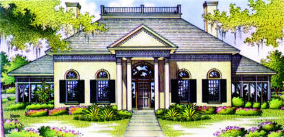 Traditional House Plan #048-00201 Elevation Photo