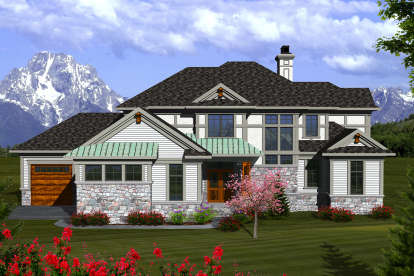 Northwest House Plan #1020-00214 Elevation Photo