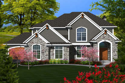 House Plan House Plan #20213 Front Elevation 