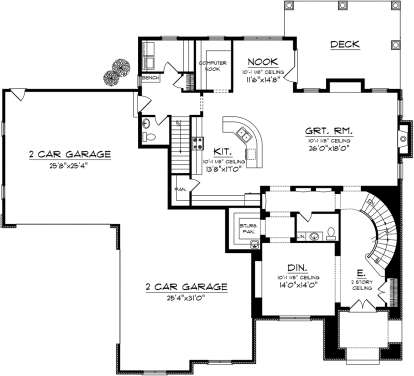 Main Floor for House Plan #1020-00216