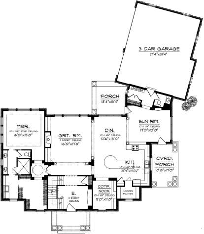 Main Floor for House Plan #1020-00217