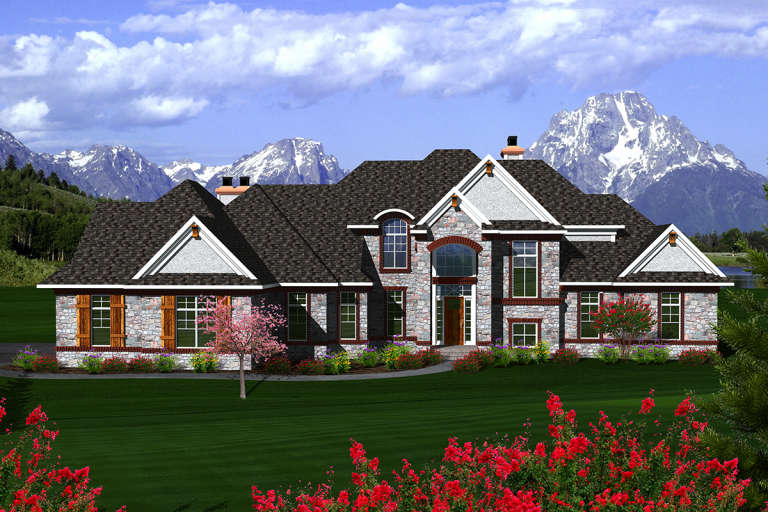 House Plan House Plan #20215 Front Elevation 