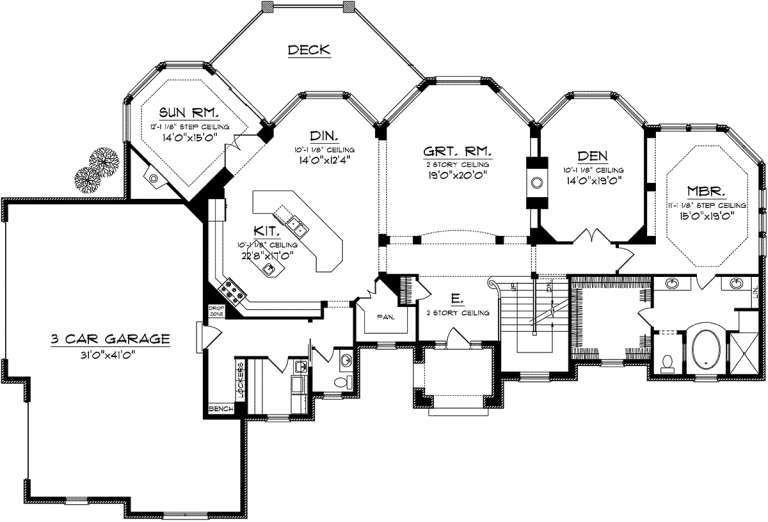 House Plan House Plan #20215 Drawing 1