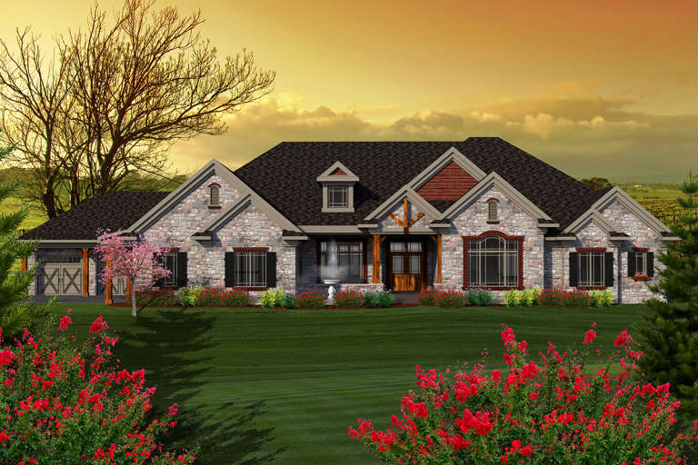 Craftsman House Plan #1020-00219 Elevation Photo
