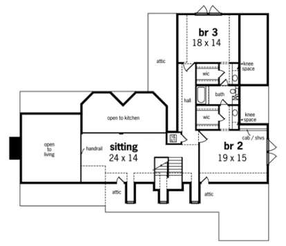 Floorplan 2 for House Plan #048-00202