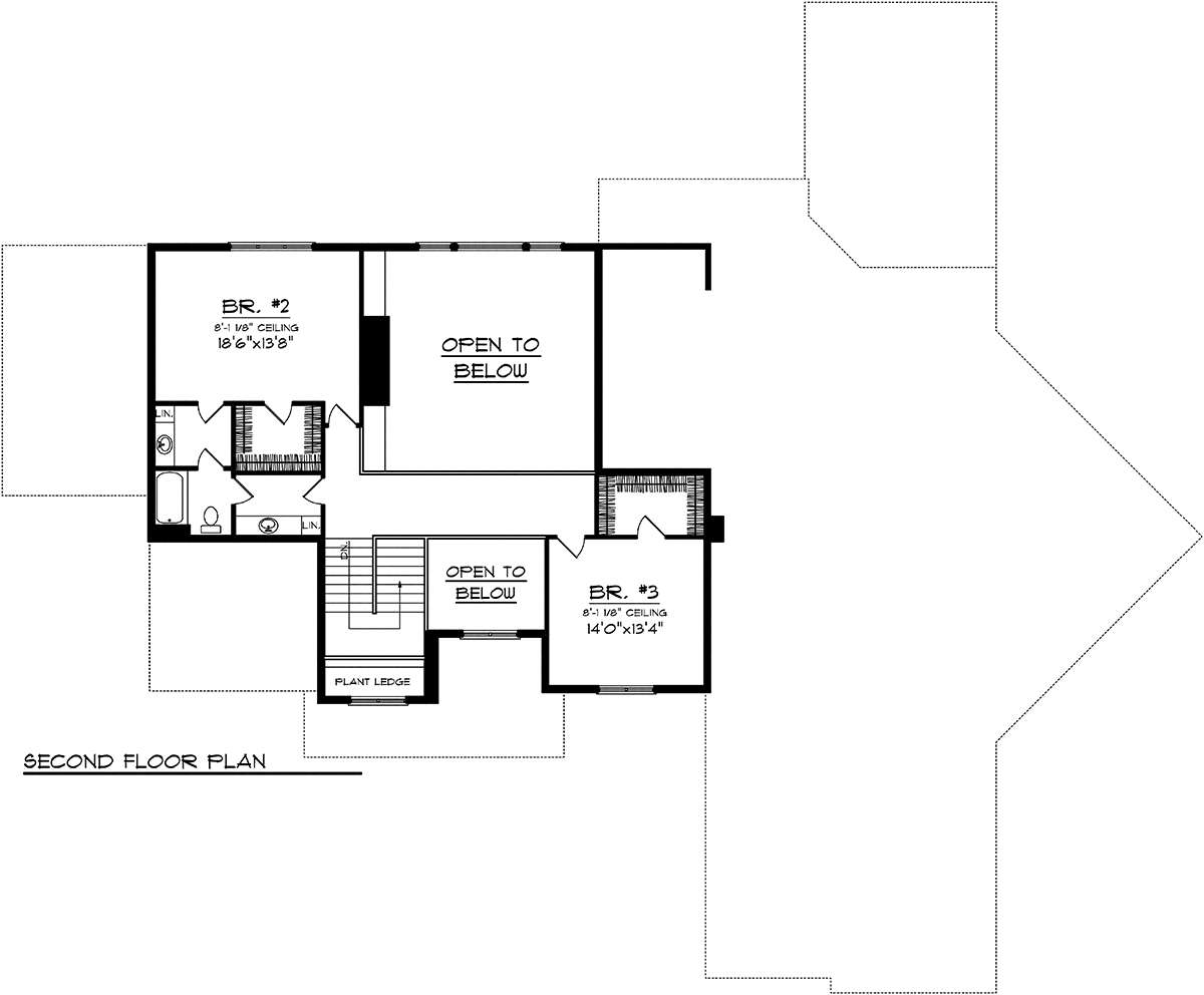Second Floor for House Plan #1020-00220
