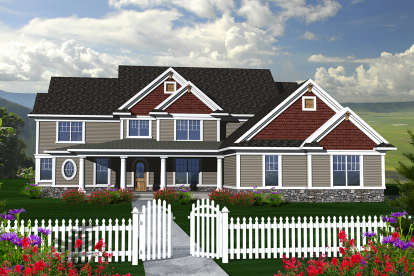 Farmhouse House Plan #1020-00221 Elevation Photo
