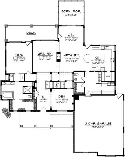 Main Floor for House Plan #1020-00221