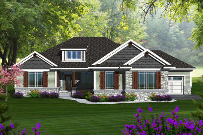 House Plan House Plan #20222 Front Elevation 