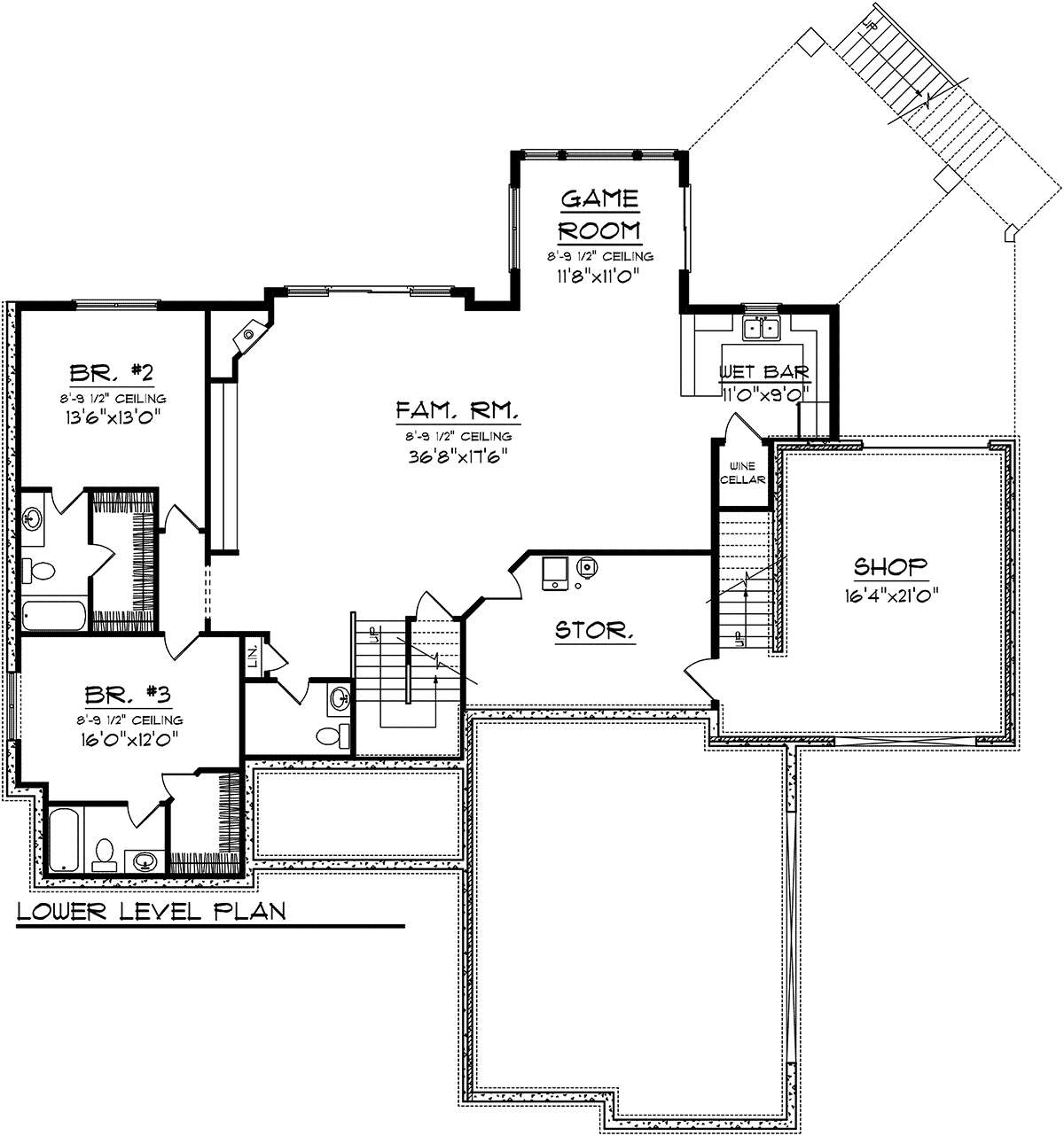 Basement for House Plan #1020-00222