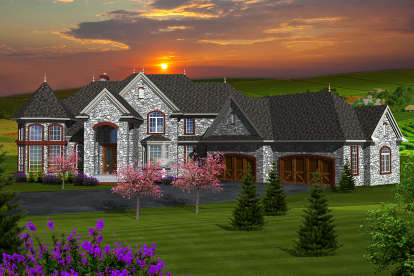 4 Bed, 4 Bath, 4540 Square Foot House Plan - #1020-00223
