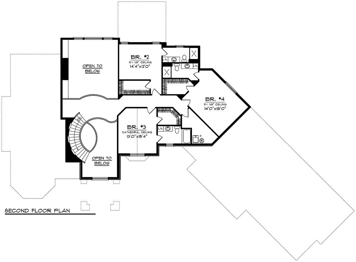 Second Floor for House Plan #1020-00223