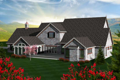 European House Plan #1020-00224 Elevation Photo