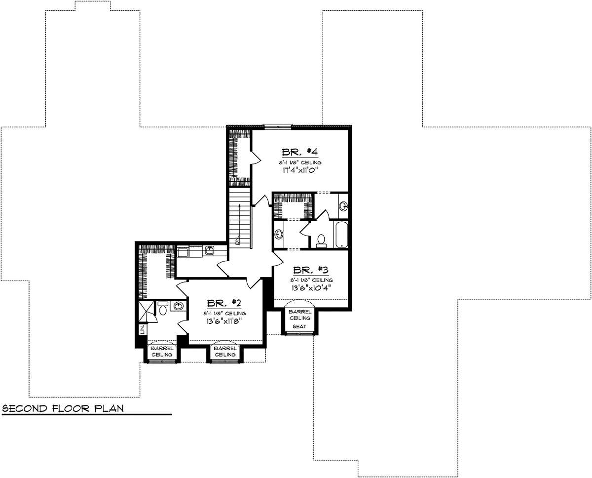 Second Floor for House Plan #1020-00224