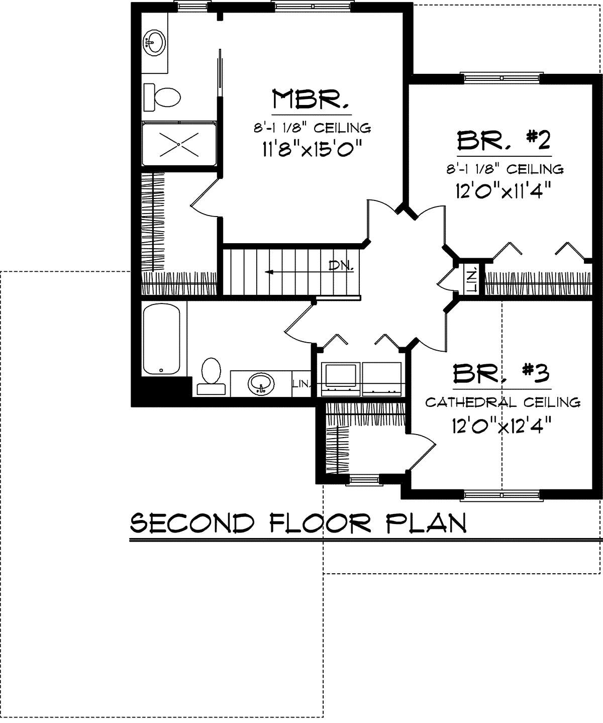 Second Floor for House Plan #1020-00227