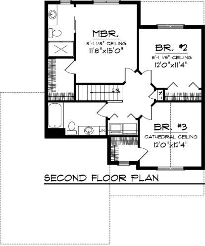 Second Floor for House Plan #1020-00227