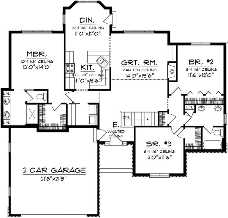 House Plan House Plan #20228 Drawing 1