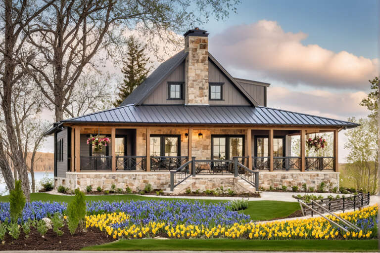 House Plan House Plan #20229 Angled Front Elevation