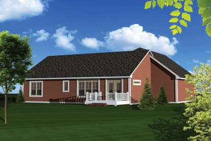 Ranch House Plan #1020-00231 Elevation Photo